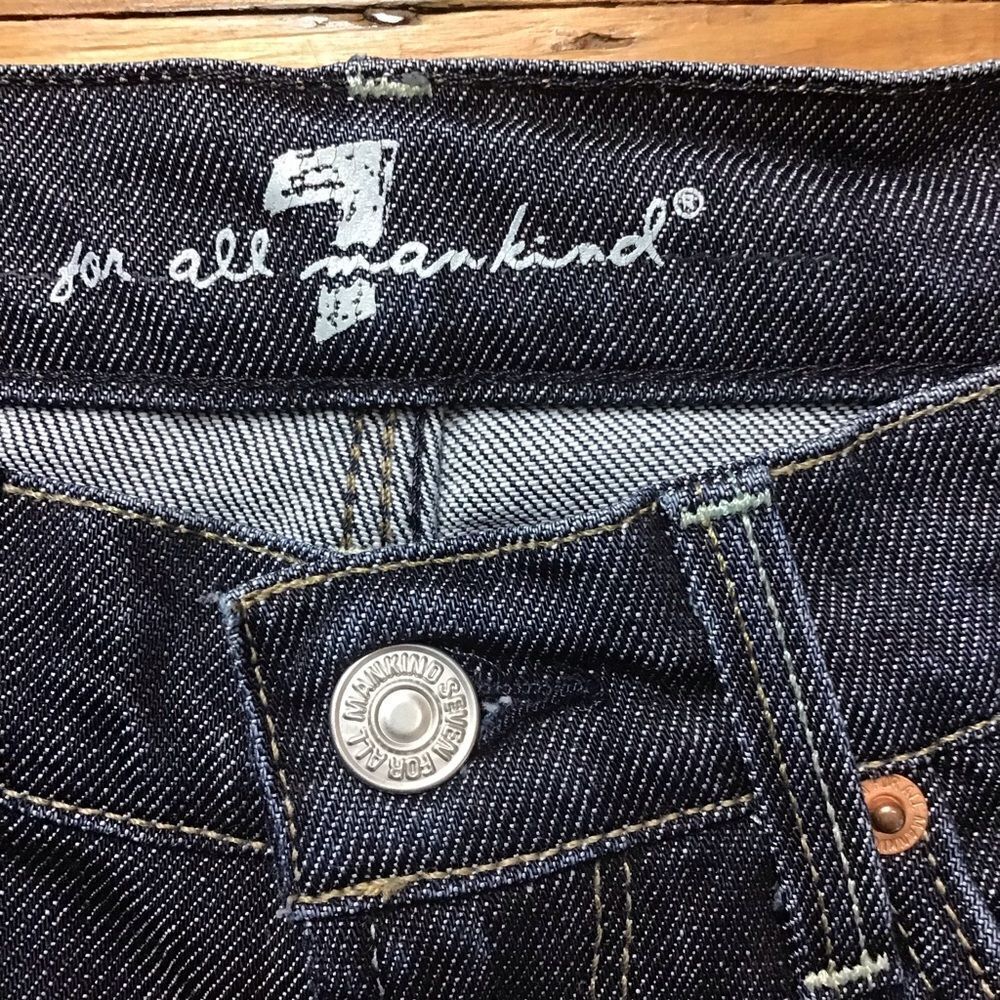 7famk men’s light jeans 7 for all mankind bootcut stretchy denim size 28 - Picture 5 of 13